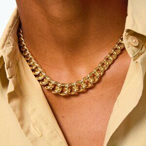 Roxanne Assoulin The Graduated Link Necklace Gold